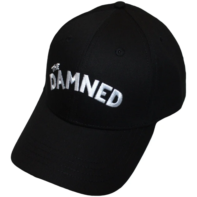 The Damned Arched Logo Black Baseball Cap