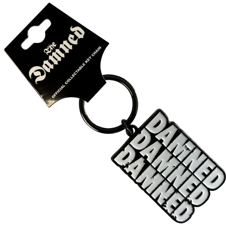 The Damned Stacked Logo Keychain