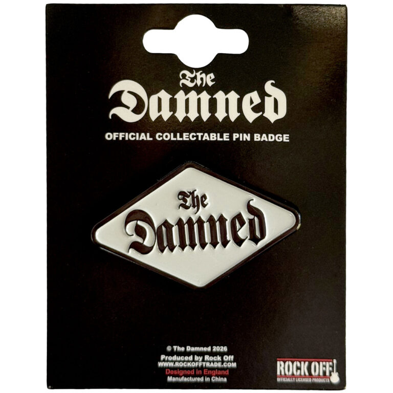 The Damned Gothic Logo Pin Badge