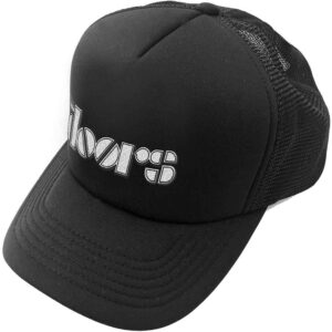 The Doors Logo Black Mesh Back Cap