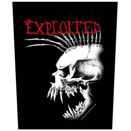 The Exploited Bastard Skull Back Patch