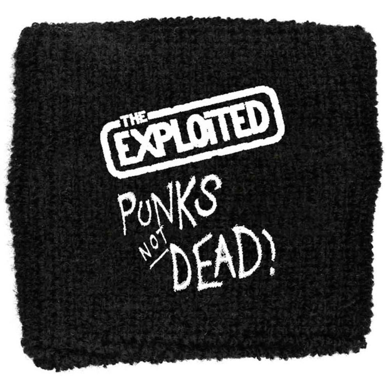 The Exploited Punks Not Dead Embroidered Wristband