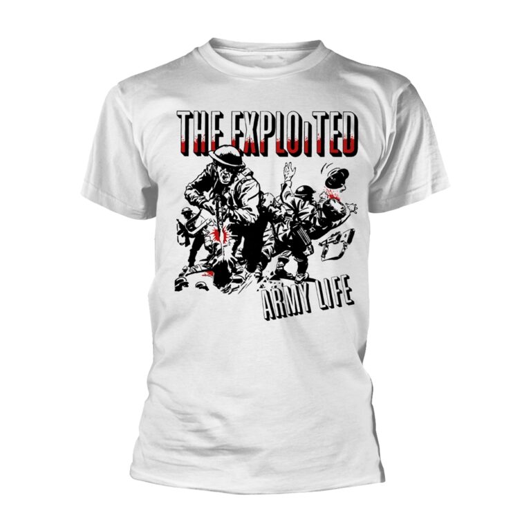 The Exploited – Army Life (white) T-Shirt