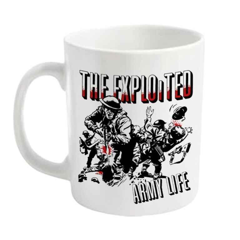The Exploited – ARMY LIFE (WHITE)  Mug