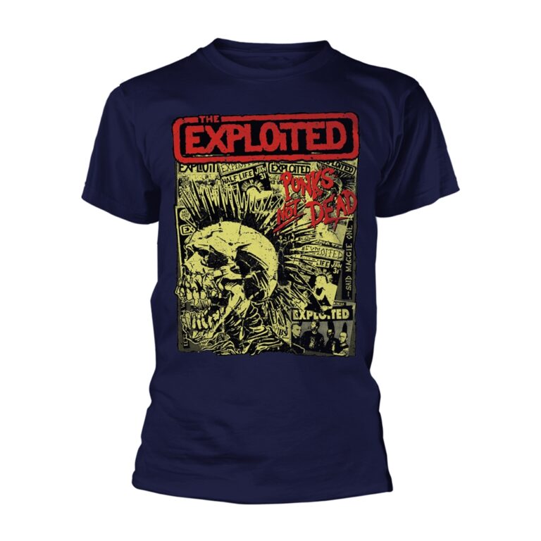 The Exploited – Punks Not Dead (album) (navy) T-Shirt