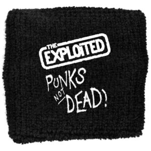 The Exploited Embroidered Wristband: Punks Not Dead Embroidered Wristband