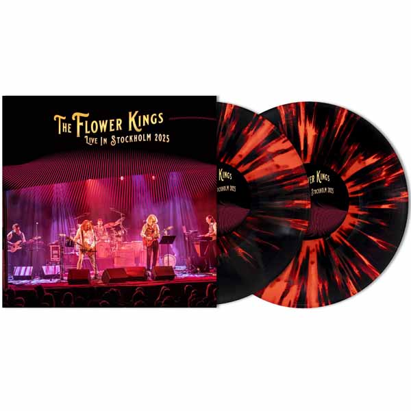 The Flower Kings – LIVE IN STOCKHOLM 2025 (SOLID RED W/ HEAVY BLACK SPLATTER) Vinyl Double Album