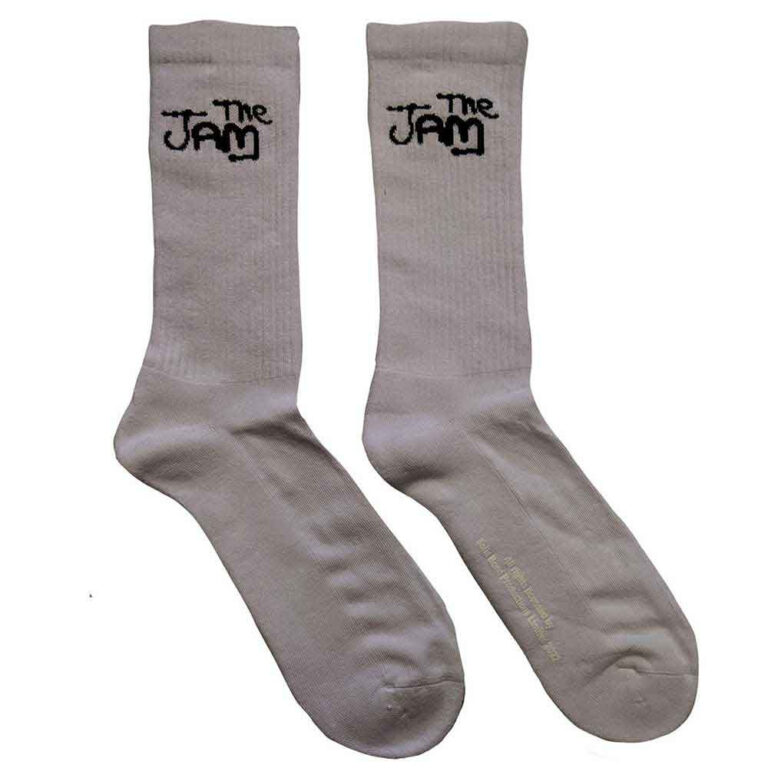The Jam Logo (White) (UK Size 7 – 11) Socks
