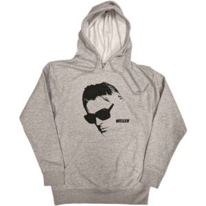 Paul Weller Glasses Pic Grey Pullover Hoodie
