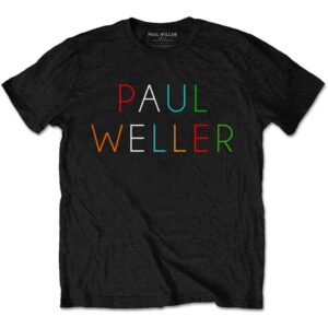 Paul Weller Multicolour Logo Black T-Shirt
