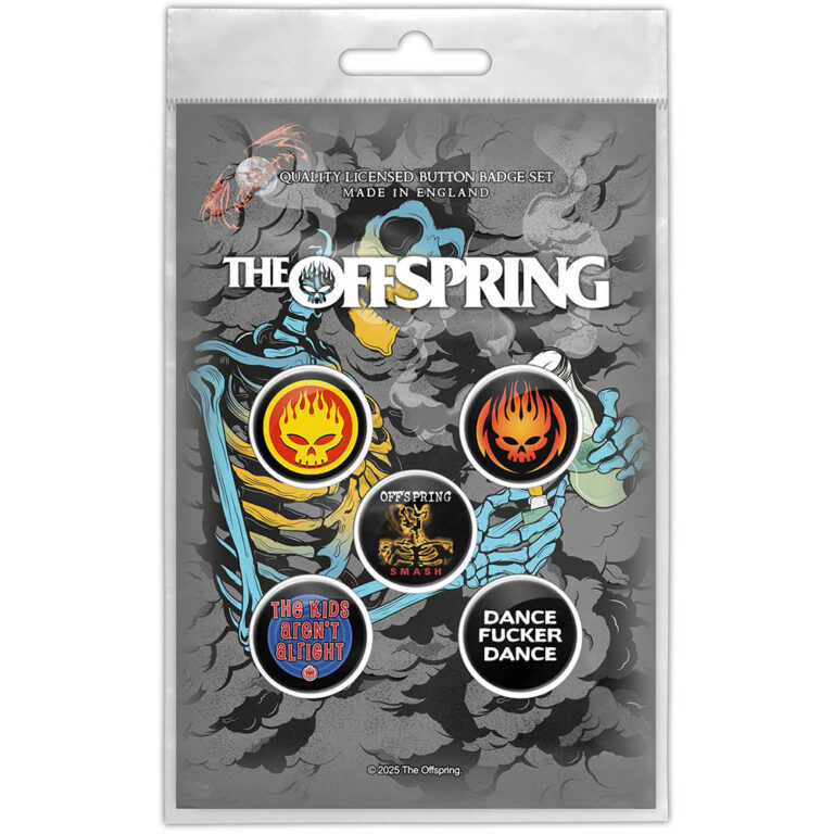 The Offspring Skeleton Molotov Badge Pack