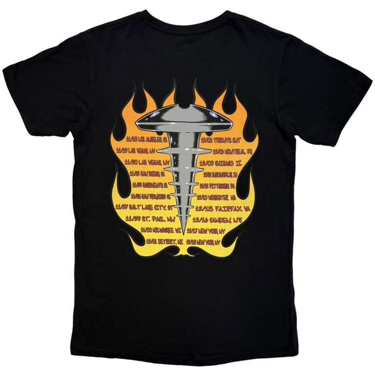 The Offspring Unisex Premium Carbon T-Shirt: Conspiracy Of One Tour ’00 Black Back Print T-Shirt