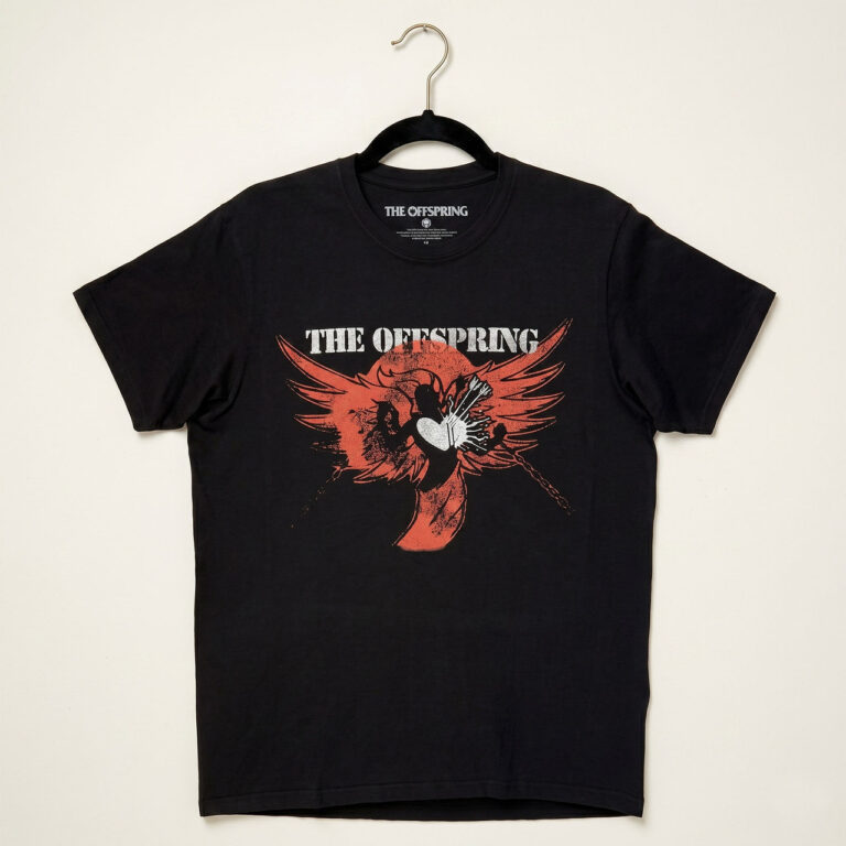 The Offspring Unisex Premium Carbon T-Shirt: Rise And Fall Black Back Print T-Shirt