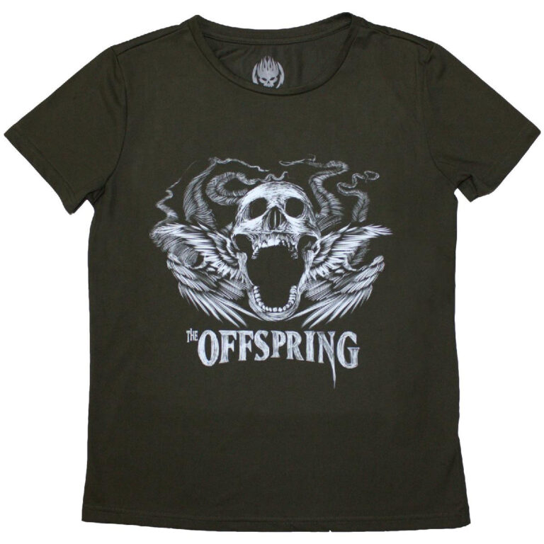 The Offspring Feathered Winged Skull Ladies T-Shirt