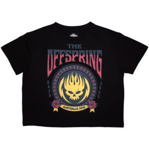 The Offspring Australia 2018 Black Ladies Crop Top