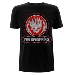 The Offspring Distressed Skull Black T-Shirt