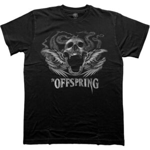 The Offspring Feathered Winged Skull Black T-Shirt