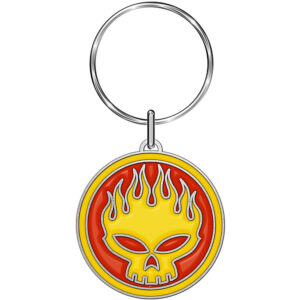 The Offspring Skull Logo Keychain