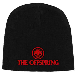 The Offspring Unisex Skull Logo Black Beanie Hat