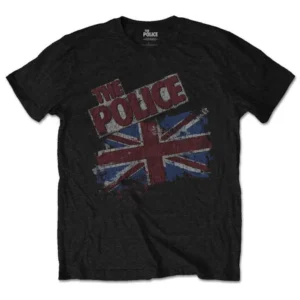The Police Vintage Flag Black T-Shirt