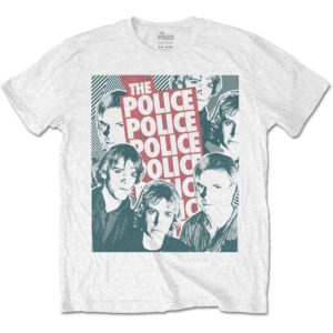 The Police Half-tone Faces White T-Shirt
