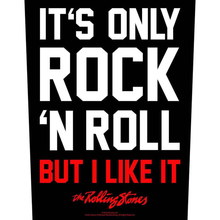 The Rolling Stones It’s Only Rock N’ Roll Back Patch