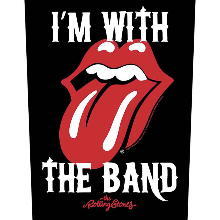 The Rolling Stones I’m with the Band Back Patch