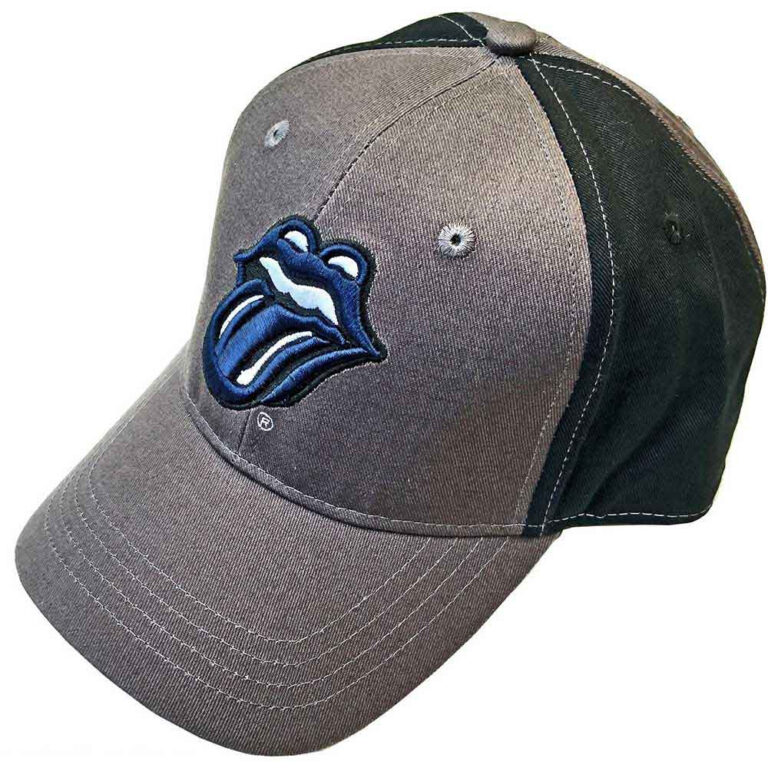 The Rolling Stones Navy Tongue Charcoal Grey & Black 2-Tone Baseball Cap
