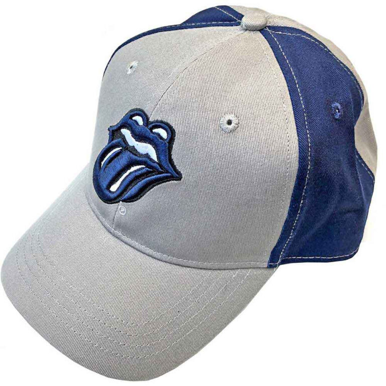 The Rolling Stones Navy Tongue Grey & Navy Blue 2-Tone Baseball Cap