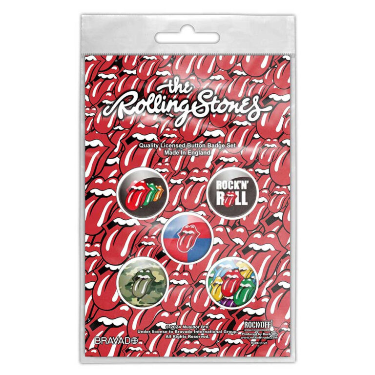 The Rolling Stones Rock ‘N’ Roll Badge Pack