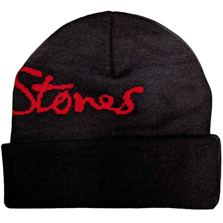 The Rolling Stones Embellished Classic Tongue Beanie Hat
