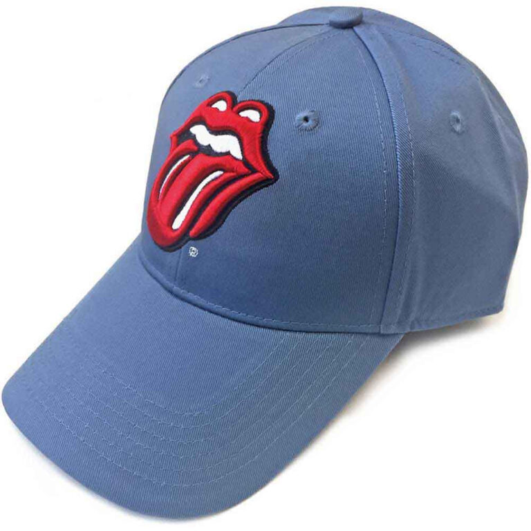 The Rolling Stones Classic Tongue Denim Blue Baseball Cap