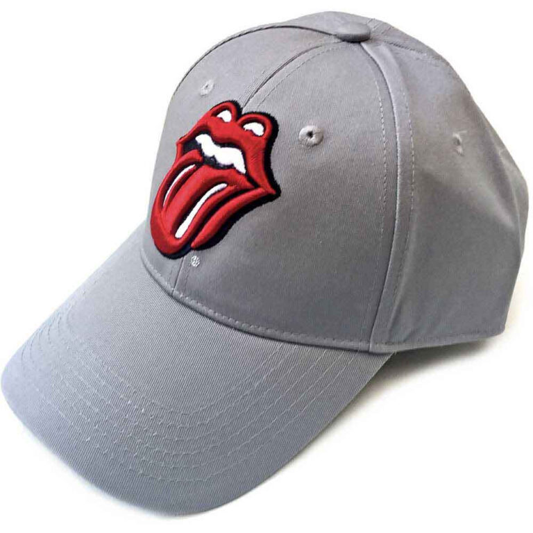 The Rolling Stones Classic Tongue Grey Baseball Cap