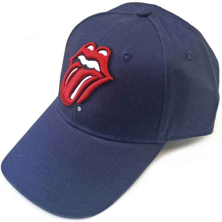 The Rolling Stones Classic Tongue Navy Blue Baseball Cap
