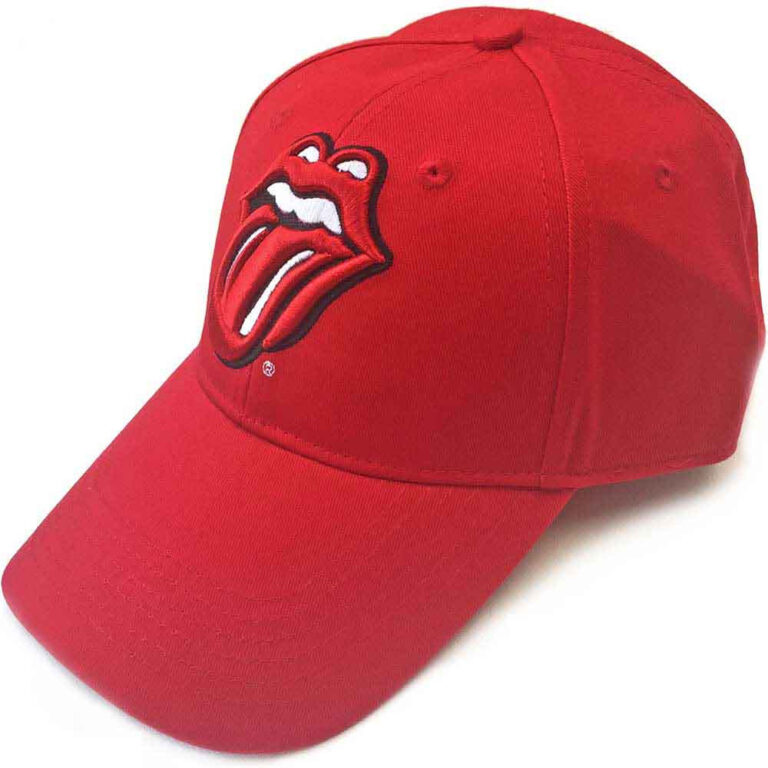 The Rolling Stones Classic Tongue Red Baseball Cap