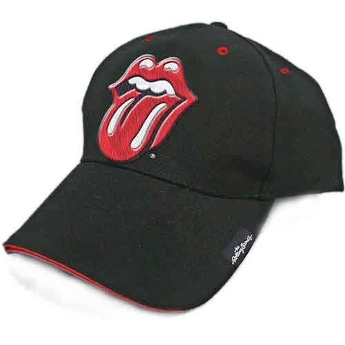 The Rolling Stones Classic Tongue Black Baseball Cap