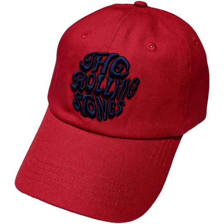 The Rolling Stones Vintage 70s Logo Maroon Red Baseball Cap