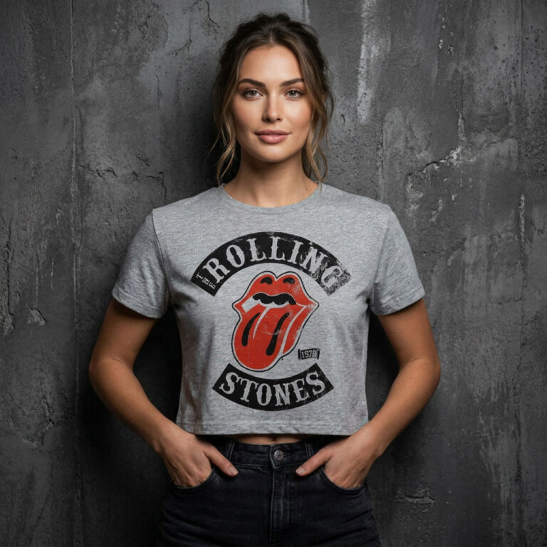 The Rolling Stones Tour ’78 Ladies Crop Top