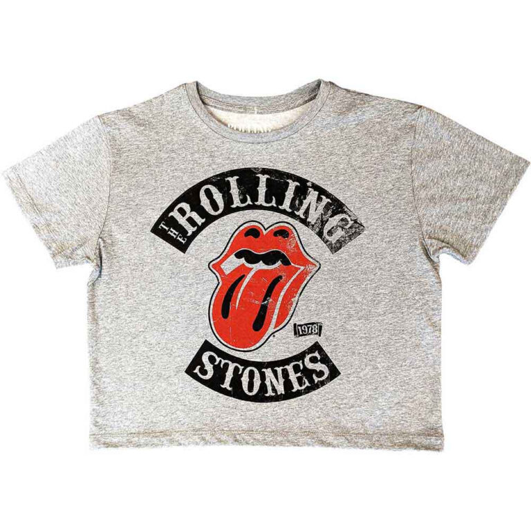 The Rolling Stones Tour ’78 Ladies Crop Top