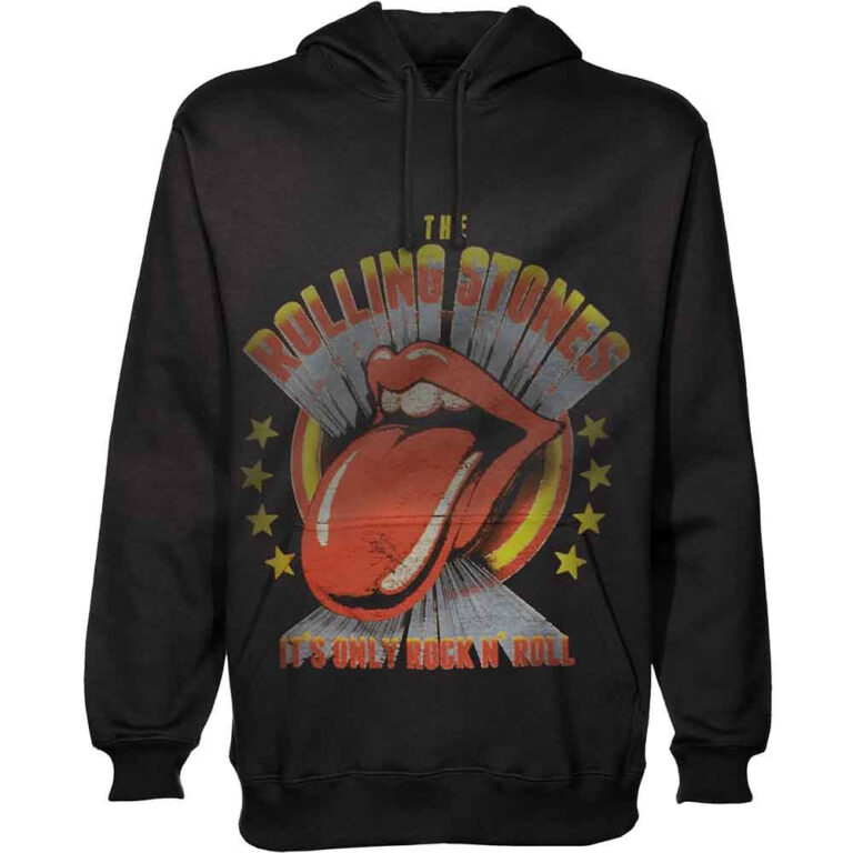The Rolling Stones It’s Only Rock ‘n Roll Black Pullover Hoodie