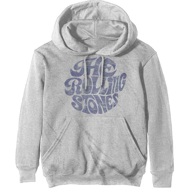 The Rolling Stones Vintage 70s Logo Off White Pullover Hoodie