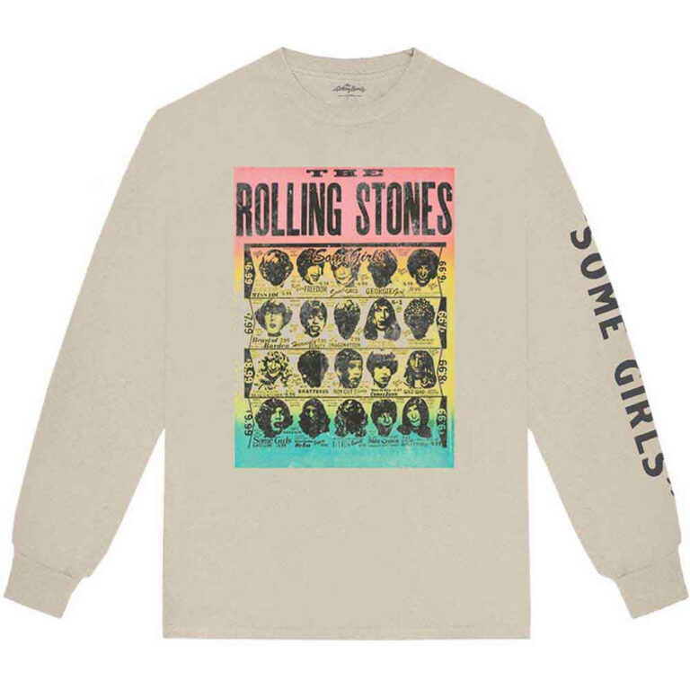 The Rolling Stones Some Girls Sand Back & Sleeve Print Long Sleeve T-Shirt