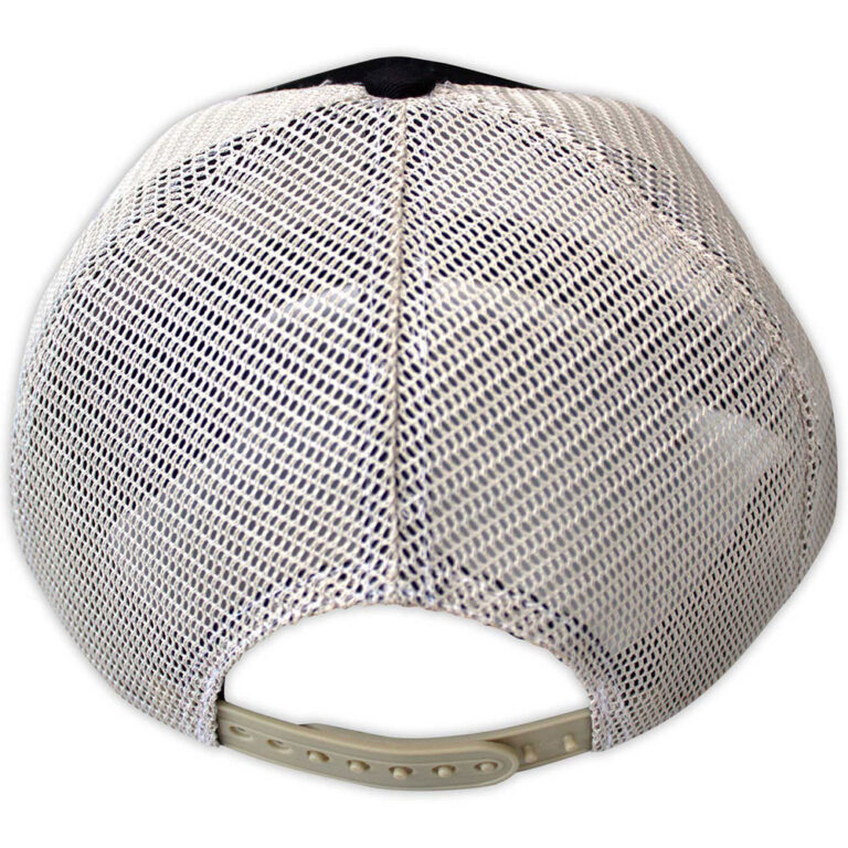 The Rolling Stones 70s Logo Emblem Black & Natural Mesh Back Cap