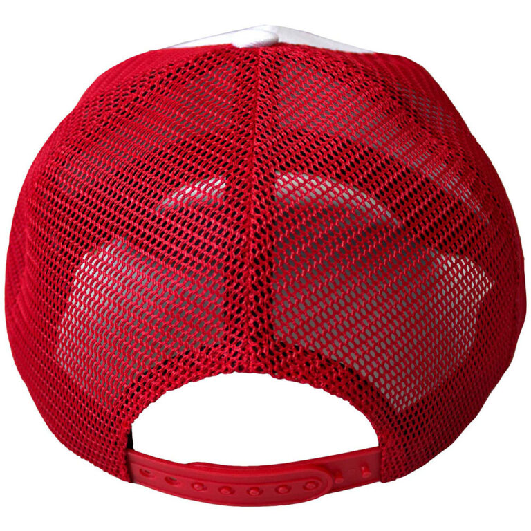 The Rolling Stones 70s Logo Emblem Black, Red & White Mesh Back Cap