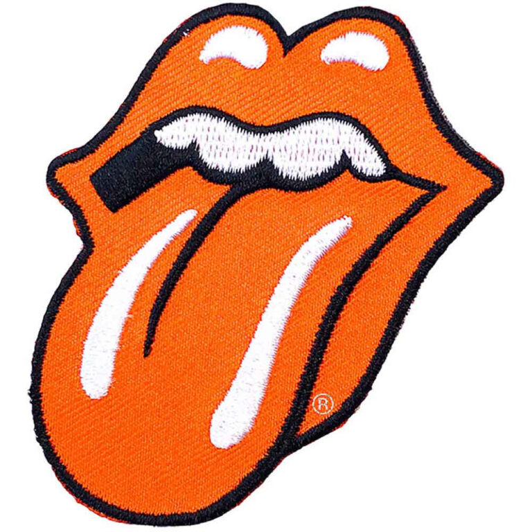 The Rolling Stones Classic Tongue Orange Orange Patch
