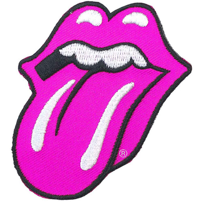 The Rolling Stones Classic Tongue Pink Pink Patch