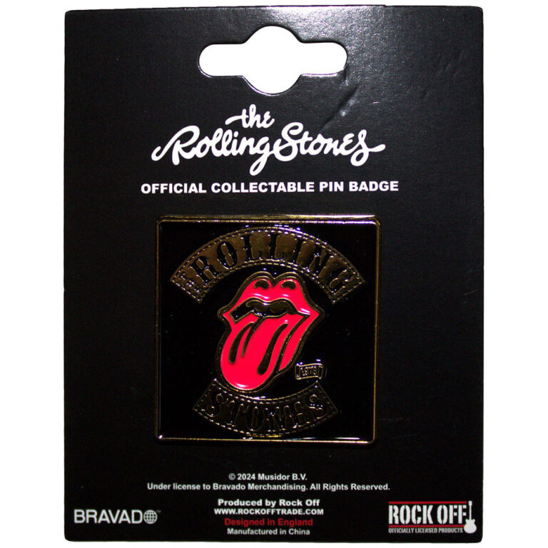 The Rolling Stones Tour ’78 Gold Pin Badge