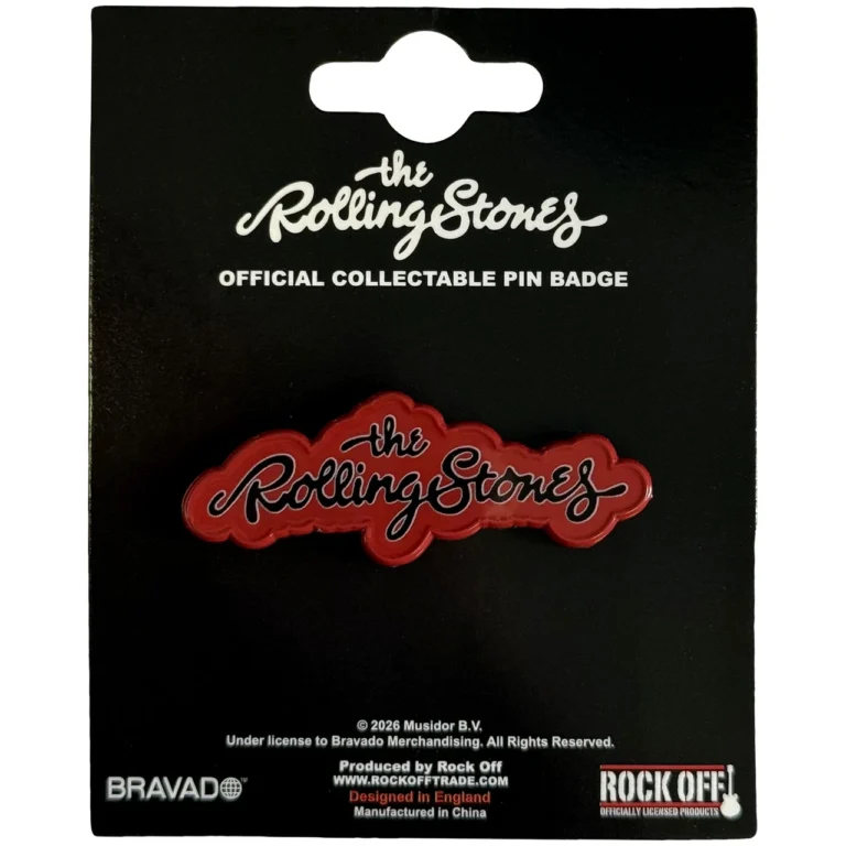 The Rolling Stones Script Logo Pin Badge