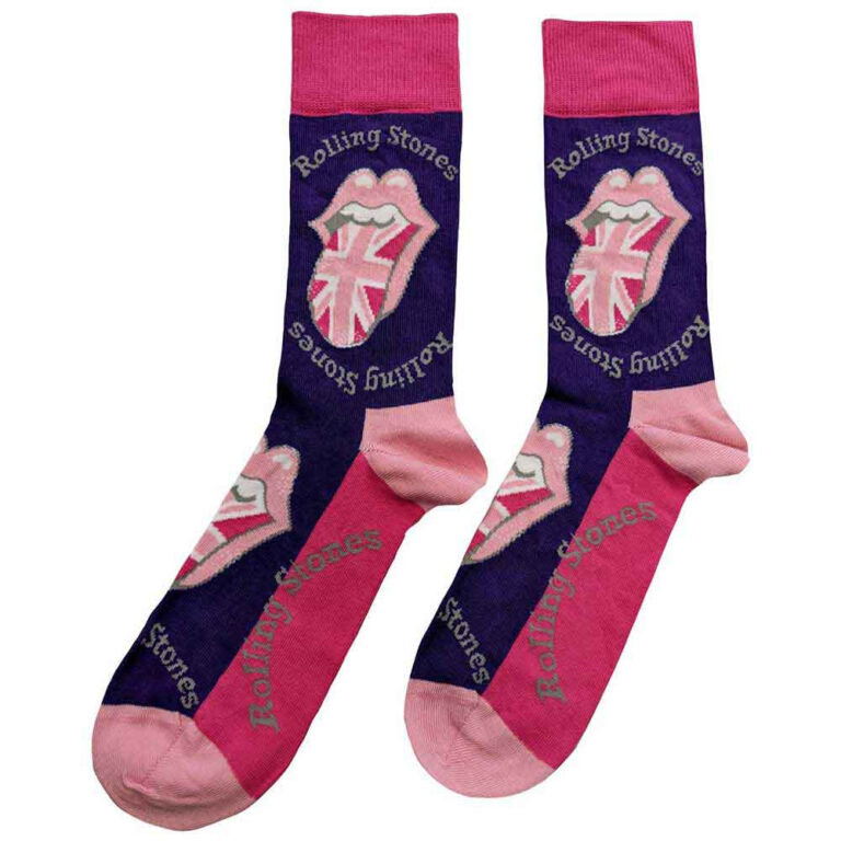 The Rolling Stones Unisex UK Tongue Purple UK Size 7 – 11 Socks