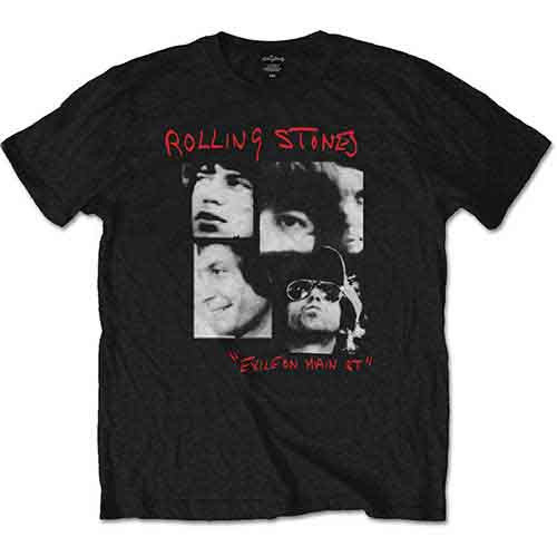 The Rolling Stones Photo Exile Black T-Shirt